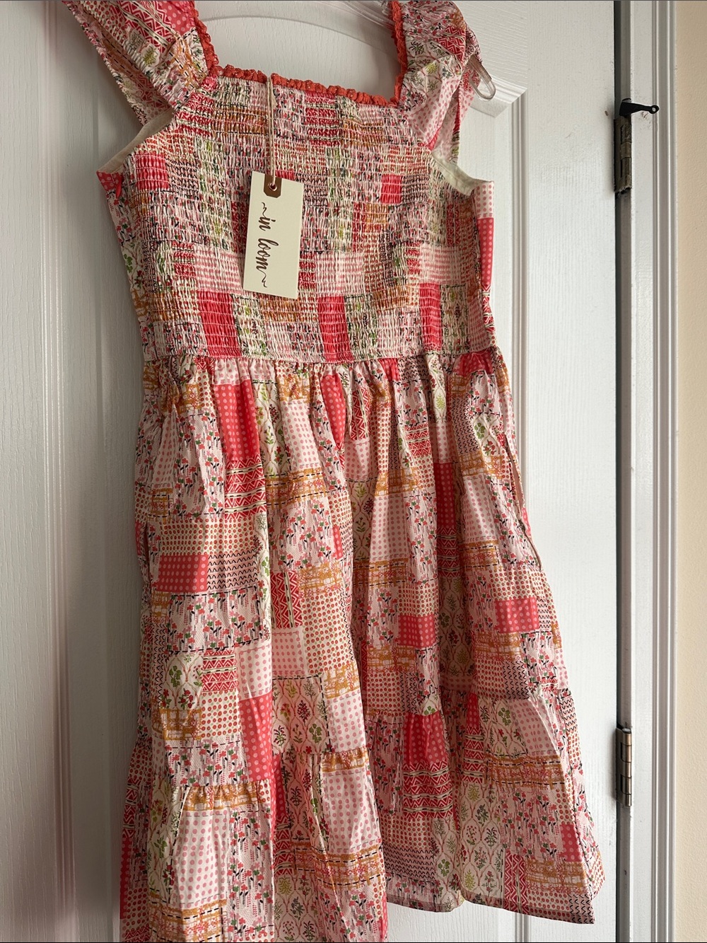 Women’s Pink Patchwork Print Sundress NWT - Picture 7 of 8